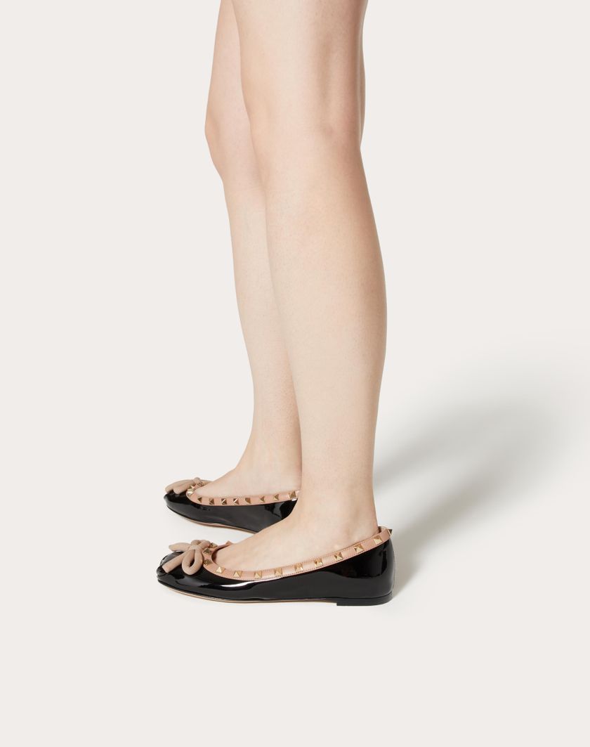 ROCKSTUD PATENT LEATHER BALLERINA - Image 3